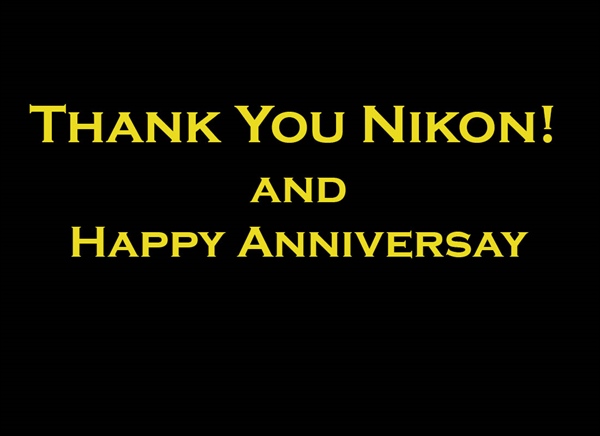 Thank You Nikon!